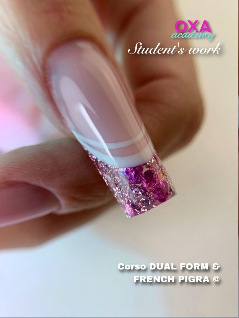 Nail extension student work